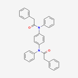 molecular formula C34H28N2O2 B5202868 N,N'-1,4-phenylenebis(N,2-diphenylacetamide) 