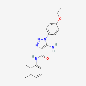 molecular formula C19H21N5O2 B5202968 5-amino-N-(2,3-dimethylphenyl)-1-(4-ethoxyphenyl)-1H-1,2,3-triazole-4-carboxamide 