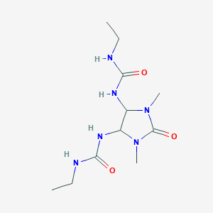 molecular formula C11H22N6O3 B5202989 N',N'''-(1,3-dimethyl-2-oxo-4,5-imidazolidinediyl)bis(N-ethylurea) 