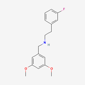 molecular formula C17H20FNO2 B5203029 (3,5-dimethoxybenzyl)[2-(3-fluorophenyl)ethyl]amine 