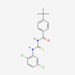 molecular formula C18H18Cl2N2OS B5203064 4-tert-butyl-N-{[(2,5-dichlorophenyl)amino]carbonothioyl}benzamide 