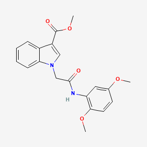 molecular formula C20H20N2O5 B5203074 methyl 1-{2-[(2,5-dimethoxyphenyl)amino]-2-oxoethyl}-1H-indole-3-carboxylate 