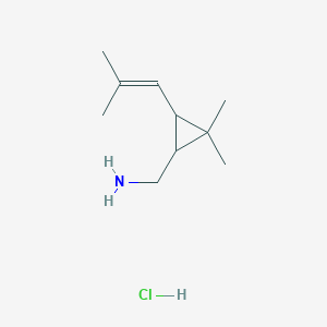 {[2,2-dimethyl-3-(2-methyl-1-propen-1-yl)cyclopropyl]methyl}amine hydrochloride