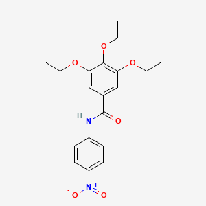 molecular formula C19H22N2O6 B5203119 3,4,5-triethoxy-N-(4-nitrophenyl)benzamide 