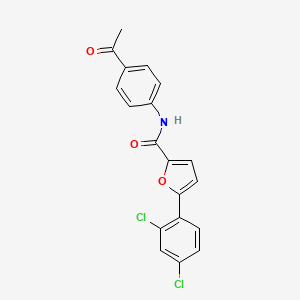 molecular formula C19H13Cl2NO3 B5203122 N-(4-acetylphenyl)-5-(2,4-dichlorophenyl)-2-furamide 