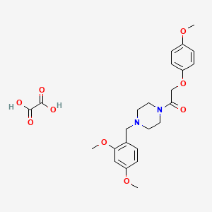 molecular formula C24H30N2O9 B5203135 1-(2,4-dimethoxybenzyl)-4-[(4-methoxyphenoxy)acetyl]piperazine oxalate 