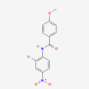 molecular formula C14H11BrN2O4 B5203171 N-(2-bromo-4-nitrophenyl)-4-methoxybenzamide 