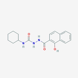molecular formula C18H21N3O3 B5203174 N-cyclohexyl-2-(1-hydroxy-2-naphthoyl)hydrazinecarboxamide 