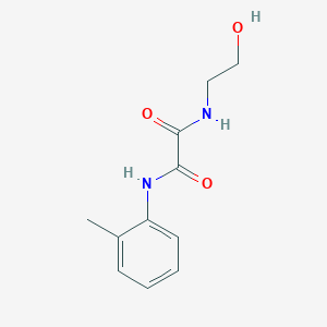 molecular formula C11H14N2O3 B5203185 N-(2-hydroxyethyl)-N'-(2-methylphenyl)ethanediamide 