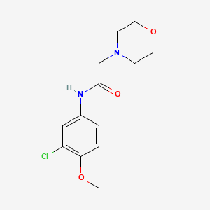 N-(3-chloro-4-methoxyphenyl)-2-(4-morpholinyl)acetamide