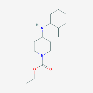 molecular formula C15H28N2O2 B5203261 ethyl 4-[(2-methylcyclohexyl)amino]-1-piperidinecarboxylate 