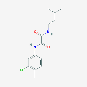 molecular formula C14H19ClN2O2 B5203309 N-(3-chloro-4-methylphenyl)-N'-(3-methylbutyl)ethanediamide 