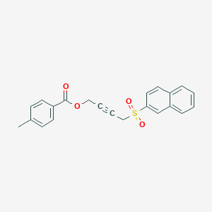 molecular formula C22H18O4S B5203339 4-(2-naphthylsulfonyl)-2-butyn-1-yl 4-methylbenzoate 