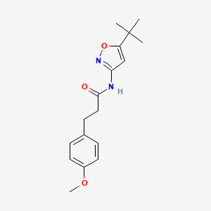 molecular formula C17H22N2O3 B5203351 N-(5-tert-butyl-3-isoxazolyl)-3-(4-methoxyphenyl)propanamide 