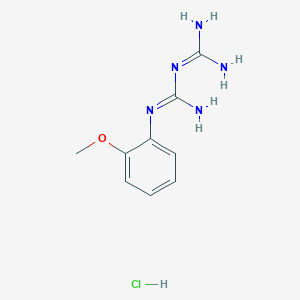 molecular formula C9H14ClN5O B5203427 N-(2-methoxyphenyl)imidodicarbonimidic diamide hydrochloride 