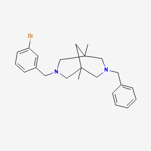 molecular formula C23H29BrN2 B5203436 3-benzyl-7-(3-bromobenzyl)-1,5-dimethyl-3,7-diazabicyclo[3.3.1]nonane 