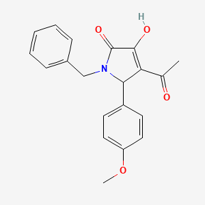 4-acetyl-1-benzyl-3-hydroxy-5-(4-methoxyphenyl)-1,5-dihydro-2H-pyrrol-2-one