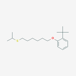 molecular formula C19H32OS B5203592 1-tert-butyl-2-{[6-(isopropylthio)hexyl]oxy}benzene 