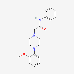 molecular formula C19H23N3O2 B5203672 2-[4-(2-methoxyphenyl)-1-piperazinyl]-N-phenylacetamide 