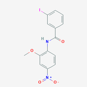 molecular formula C14H11IN2O4 B5203703 3-iodo-N-(2-methoxy-4-nitrophenyl)benzamide 