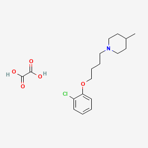 molecular formula C18H26ClNO5 B5203707 1-[4-(2-chlorophenoxy)butyl]-4-methylpiperidine oxalate 