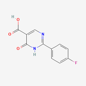 molecular formula C11H7FN2O3 B5203757 2-(4-fluorophenyl)-6-oxo-1,6-dihydro-5-pyrimidinecarboxylic acid 