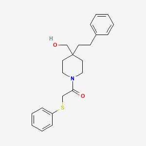 {4-(2-phenylethyl)-1-[(phenylthio)acetyl]-4-piperidinyl}methanol