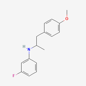 molecular formula C16H18FNO B5203767 (3-fluorophenyl)[2-(4-methoxyphenyl)-1-methylethyl]amine 