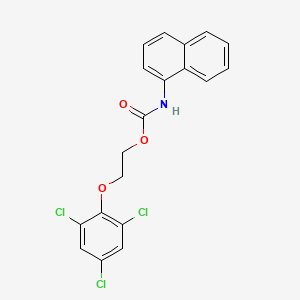 molecular formula C19H14Cl3NO3 B5203801 2-(2,4,6-trichlorophenoxy)ethyl 1-naphthylcarbamate 