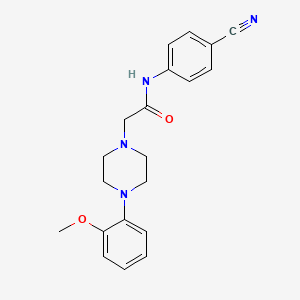 molecular formula C20H22N4O2 B5203846 N-(4-cyanophenyl)-2-[4-(2-methoxyphenyl)-1-piperazinyl]acetamide 