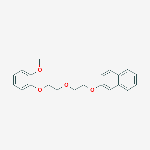molecular formula C21H22O4 B5203848 2-{2-[2-(2-methoxyphenoxy)ethoxy]ethoxy}naphthalene 
