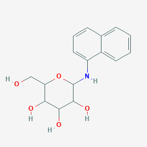 molecular formula C16H19NO5 B5203862 N-1-naphthylhexopyranosylamine 