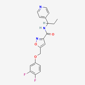 5-[(3,4-difluorophenoxy)methyl]-N-[1-(4-pyridinyl)propyl]-3-isoxazolecarboxamide