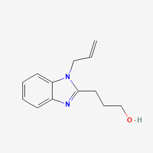 molecular formula C13H16N2O B5203898 3-(1-allyl-1H-benzimidazol-2-yl)-1-propanol CAS No. 305347-63-1