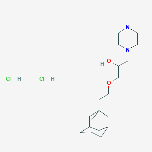 molecular formula C20H38Cl2N2O2 B5203939 1-[2-(1-adamantyl)ethoxy]-3-(4-methyl-1-piperazinyl)-2-propanol dihydrochloride 