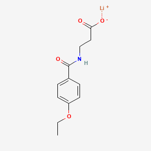 molecular formula C12H14LiNO4 B5203949 lithium 3-[(4-ethoxybenzoyl)amino]propanoate 