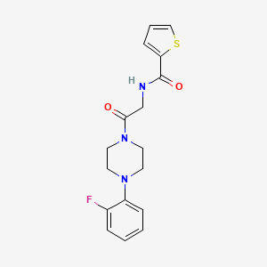 molecular formula C17H18FN3O2S B5204167 N-{2-[4-(2-fluorophenyl)-1-piperazinyl]-2-oxoethyl}-2-thiophenecarboxamide 