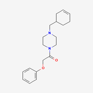 molecular formula C19H26N2O2 B5204265 1-(3-cyclohexen-1-ylmethyl)-4-(phenoxyacetyl)piperazine 