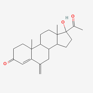 molecular formula C22H30O3 B5204269 17-羟基-6-亚甲基孕-4-烯-3,20-二酮 
