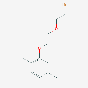 molecular formula C12H17BrO2 B5204278 2-[2-(2-bromoethoxy)ethoxy]-1,4-dimethylbenzene 