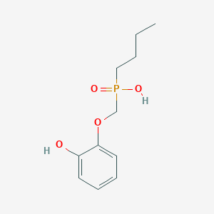 molecular formula C11H17O4P B5204288 butyl[(2-hydroxyphenoxy)methyl]phosphinic acid 