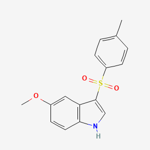 molecular formula C16H15NO3S B5204289 5-methoxy-3-[(4-methylphenyl)sulfonyl]-1H-indole 