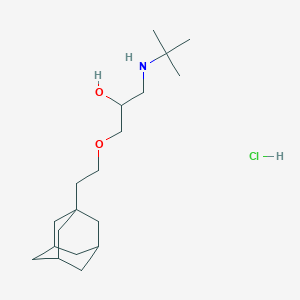molecular formula C19H36ClNO2 B5204297 1-[2-(1-adamantyl)ethoxy]-3-(tert-butylamino)-2-propanol hydrochloride 
