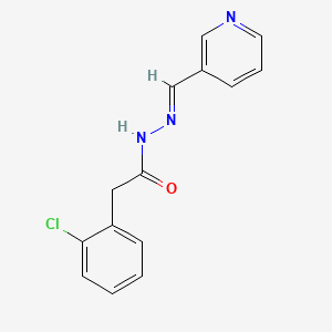 molecular formula C14H12ClN3O B5204302 2-(2-chlorophenyl)-N'-(3-pyridinylmethylene)acetohydrazide 
