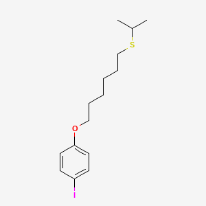 molecular formula C15H23IOS B5204332 1-iodo-4-{[6-(isopropylthio)hexyl]oxy}benzene 