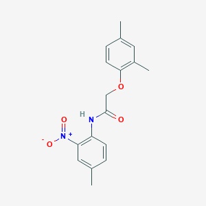 molecular formula C17H18N2O4 B5204447 2-(2,4-dimethylphenoxy)-N-(4-methyl-2-nitrophenyl)acetamide 