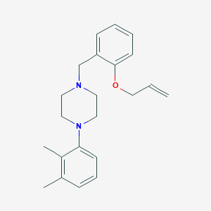 molecular formula C22H28N2O B5204456 1-[2-(allyloxy)benzyl]-4-(2,3-dimethylphenyl)piperazine 