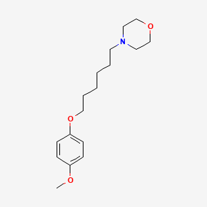 molecular formula C17H27NO3 B5204485 4-[6-(4-methoxyphenoxy)hexyl]morpholine 