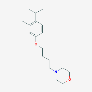 molecular formula C18H29NO2 B5204490 4-[4-(4-isopropyl-3-methylphenoxy)butyl]morpholine 