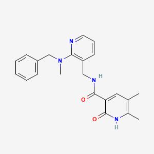 N-({2-[benzyl(methyl)amino]-3-pyridinyl}methyl)-5,6-dimethyl-2-oxo-1,2-dihydro-3-pyridinecarboxamide